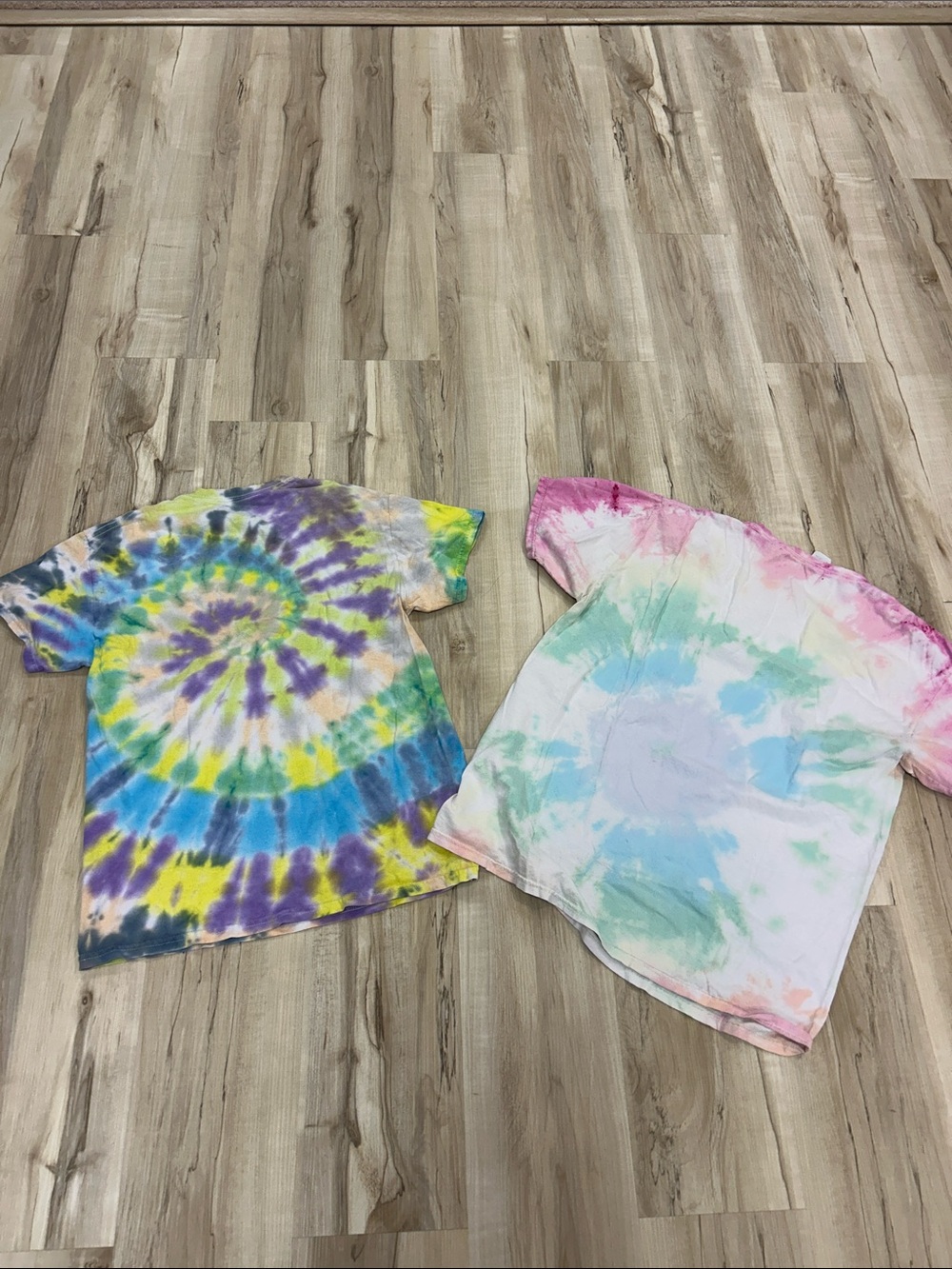 Tie-Dye Short Sleeve Tee Pack - Pastel & Multicolor -M/L image 4